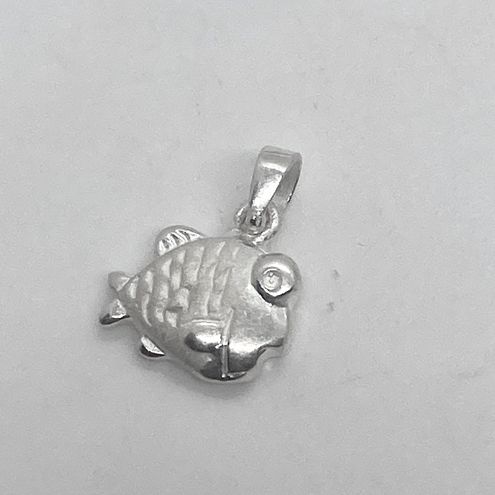 Vtg Sterling Silver 925  Zodiac Pisces Fish Animal Charm Pendant | .7”